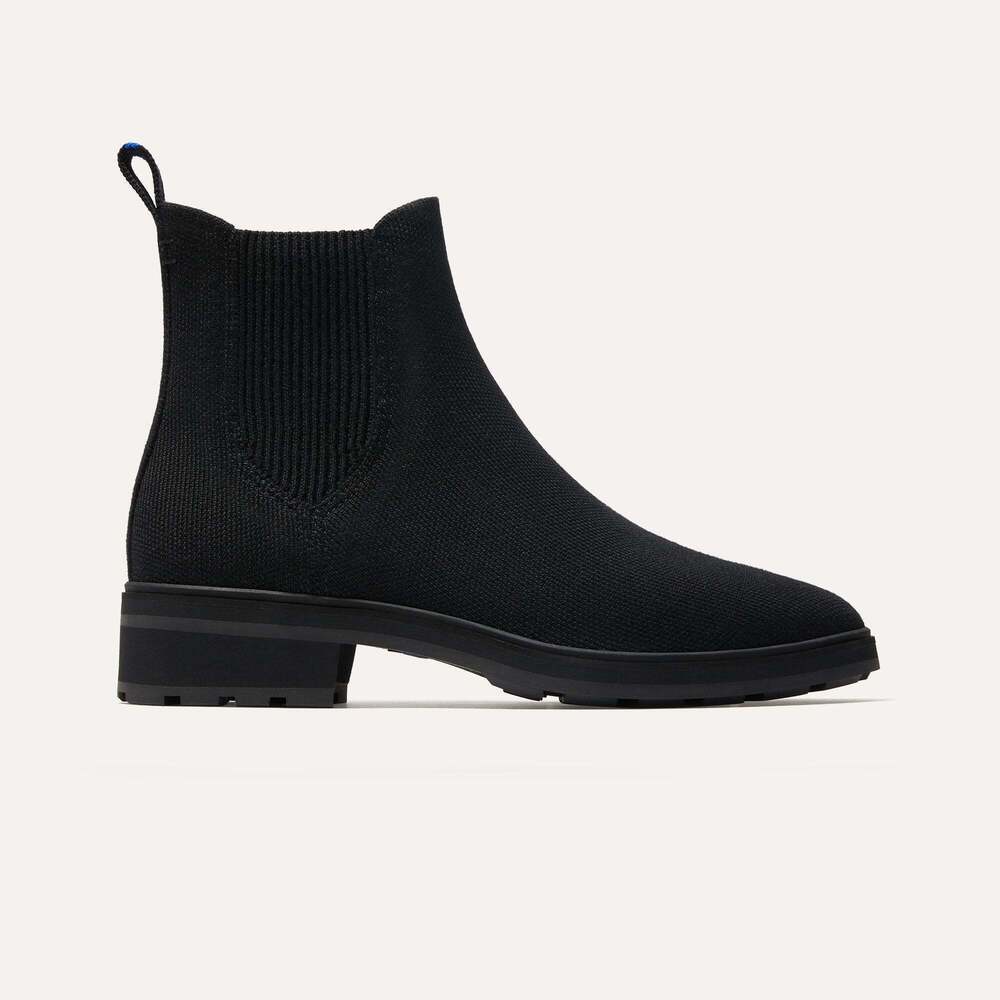 Rothy's The Lug Boot - Onyx Black Size 8.5